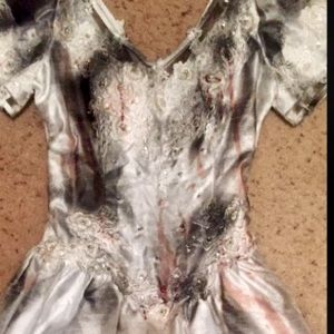 Girls zombie bride wedding gown 28 bust/24 waist